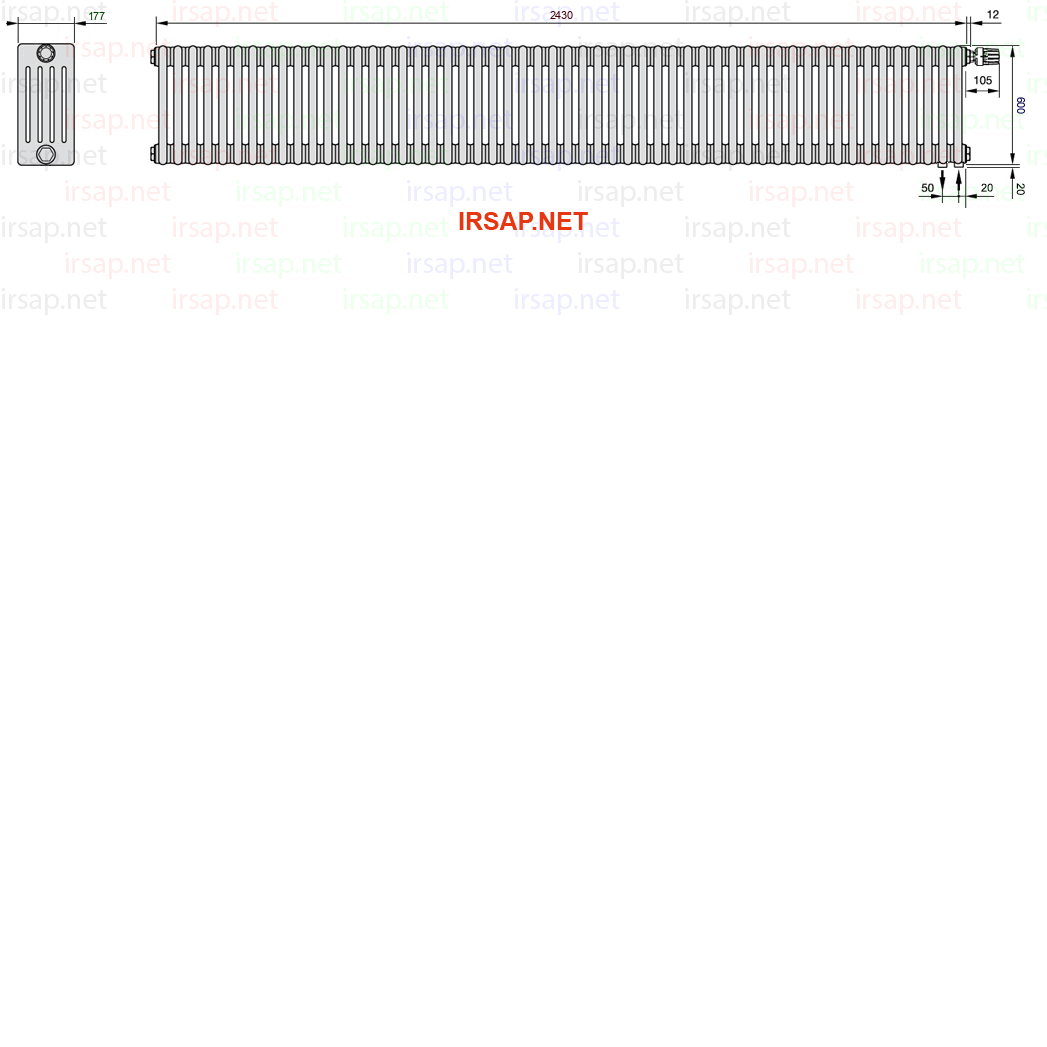 Радиатор IRSAP Tesi 50600/54 T25 CL 01
